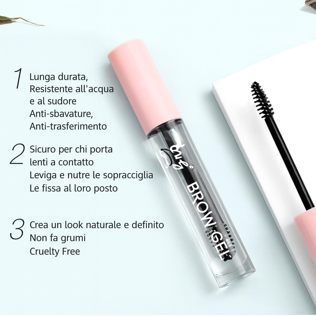 Gel Trasparente Fissante Sopracciglia